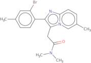 N,N-Dimethyl-2-[6-methyl-2-(2-bromo-4-methylphenyl)imidazol[1,2-a]pyridin-3-yl]acetamide