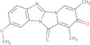2,12-Dihydro-1,3-dimethyl-9-methoxy-12-thioxobenzo [4,5] pyrido [1,2-c] imidazo [1,2-a] imidazol-2-one