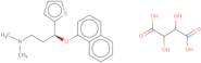 N,N-Dimethyl-3-(1-naphthalenyloxy)-3-(2-thienyl) propanamine tartrate