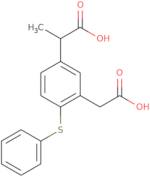 2-(3-(Carboxymethyl)-4-(phenylthio)-phenyl)propanoic Acid