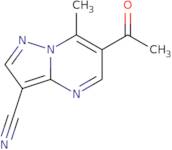 6-Acetyl-7-methylpyrazolo[1,5-a]pyrimidine-3-carbonitrile