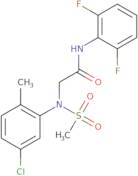 2-(N-(5-Chloro-2-methylphenyl)methylsulfonamido)-N-(2,6-difluorophenyl)acetamide