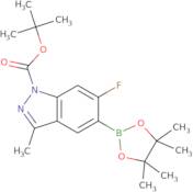 tert-Butyl 6-fluoro-3-methyl-5-(4,4,5,5-tetramethyl-1,3,2-dioxaborolan-2-yl)-1H-indazole-1-carboxy…
