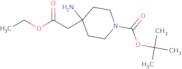 tert-Butyl 4-amino-4-(2-ethoxy-2-oxoethyl)piperidine-1-carboxylate