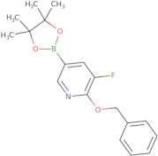 2-(Benzyloxy)-3-fluoro-5-(4,4,5,5-tetramethyl-1,3,2-dioxaborolan-2-yl)pyridine