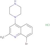8-Bromo-2-methyl-4-(piperazin-1-yl)quinoline hydrochloride