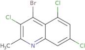 4-Bromo-3,5,7-trichloro-2-methylquinoline