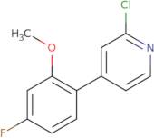 2-Chloro-4-(4-fluoro-2-methoxyphenyl)pyridine