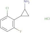 2-(2-Chloro-6-fluorophenyl)cyclopropan-1-amine hydrochloride