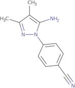 4-(5-Imino-3,4-dimethyl-2,5-dihydro-1H-pyrazol-1-yl)benzonitrile