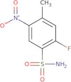 2-Fluoro-4-methyl-5-nitrobenzene-1-sulfonamide