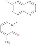 1-[(6-Fluoroquinolin-8-yl)methyl]-3-methyl-1,2-dihydropyridin-2-one