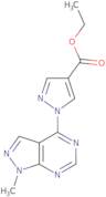 Ethyl 1-{1-methyl-1H-pyrazolo[3,4-d]pyrimidin-4-yl}-1H-pyrazole-4-carboxylate