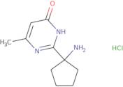 2-(1-Aminocyclopentyl)-6-methyl-3,4-dihydropyrimidin-4-one hydrochloride