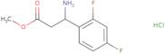 Methyl 3-amino-3-(2,4-difluorophenyl)propanoate hydrochloride