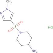 1-[(1-Methyl-1H-pyrazol-4-yl)sulfonyl]piperidin-4-amine hydrochloride