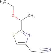 2-[2-(1-Ethoxyethyl)-1,3-thiazol-4-yl]acetonitrile