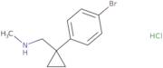 {[1-(4-Bromophenyl)cyclopropyl]methyl}(methyl)amine hydrochloride