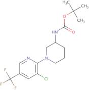 (3'-Chloro-5'-trifluoromethyl-3,4,5,6-tetrahydro-2H-[1,2']bipyridinyl-3-yl)-carbamic acid tert-b...