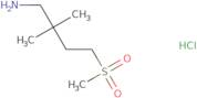 4-Methanesulfonyl-2,2-dimethylbutan-1-amine hydrochloride