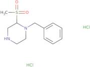 1-Benzyl-2-methanesulfonylpiperazine dihydrochloride