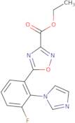Ethyl 5-[3-fluoro-2-(1H-imidazol-1-yl)phenyl]-1,2,4-oxadiazole-3-carboxylate