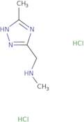 Methyl[(3-methyl-1H-1,2,4-triazol-5-yl)methyl]amine dihydrochloride