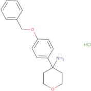 4-[4-(Benzyloxy)phenyl]oxan-4-amine hydrochloride