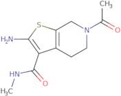 6-Acetyl-2-amino-N-methyl-4,5,6,7-tetrahydrothieno[2,3-c]pyridine-3-carboxamide