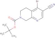 tert-Butyl 4-bromo-3-cyano-5,6-dihydro-1,7-naphthyridine-7(8H)-carboxylate