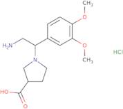 1-[2-Amino-1-(3,4-dimethoxy-phenyl)-ethyl]-pyrrolidine-3-carboxylic acid hydrochloride