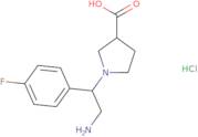 1-[2-Amino-1-(4-fluoro-phenyl)-ethyl]-pyrrolidine-3-carboxylic acid hydrochloride