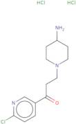 3-(4-Aminopiperidin-1-yl)-1-(6-chloropyridin-3-yl)propan-1-one dihydrochloride