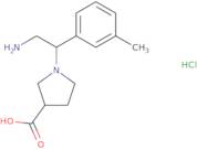 1-[2-Amino-1-(M-tolyl)ethyl]pyrrolidine-3-carboxylic acid hydrochloride