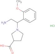 1-[2-Amino-1-(2-methoxyphenyl)ethyl]pyrrolidine-3-carboxylic acid hydrochloride