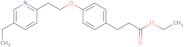 4-[2-(5-Ethyl-2-pyridinyl)ethoxy]benzenepropanoic acid ethyl ester