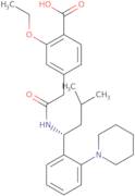 2-Ethoxy-4-[2-[[(1R)-3-methyl-1-[2-(1-piperidinyl)phenyl]butyl]amino]-2-oxoethyl]benzoic acid