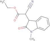 Ethyl 2-cyano-2-(1-methyl-2-oxo-2,3-dihydro-1H-indol-3-yl)acetate