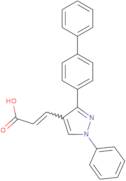 3-[1-Phenyl-3-(4-phenylphenyl)-1H-pyrazol-4-yl]prop-2-enoic acid