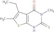 5-Ethyl-3,6-dimethyl-2-sulfanyl-3H,4H-thieno[2,3-d]pyrimidin-4-one