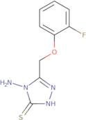 4-Amino-5-(2-fluorophenoxymethyl)-4H-1,2,4-triazole-3-thiol