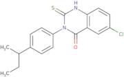 3-[4-(Butan-2-yl)phenyl]-6-chloro-2-sulfanyl-3,4-dihydroquinazolin-4-one