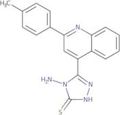 4-Amino-5-[2-(4-methylphenyl)quinolin-4-yl]-4H-1,2,4-triazole-3-thiol