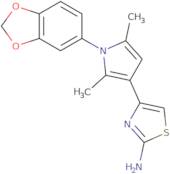 4-[1-(2H-1,3-Benzodioxol-5-yl)-2,5-dimethyl-1H-pyrrol-3-yl]-1,3-thiazol-2-amine