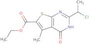 Ethyl 2-(1-chloroethyl)-5-methyl-4-oxo-3H,4H-thieno[2,3-d]pyrimidine-6-carboxylate