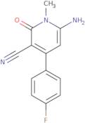 6-Amino-4-(4-fluorophenyl)-1-methyl-2-oxo-1,2-dihydropyridine-3-carbonitrile