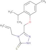 4-Allyl-5-[(2-isopropyl-5-methylphenoxy)methyl]-4H-1,2,4-triazole-3-thiol