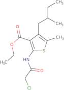 Ethyl 2-(2-chloroacetamido)-5-methyl-4-(2-methylbutyl)thiophene-3-carboxylate