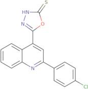 5-[2-(4-Chlorophenyl)quinolin-4-yl]-1,3,4-oxadiazole-2-thiol