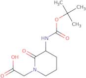 (3-[(tert-Butoxycarbonyl)amino]-2-oxopiperidin-1-yl)acetic acid